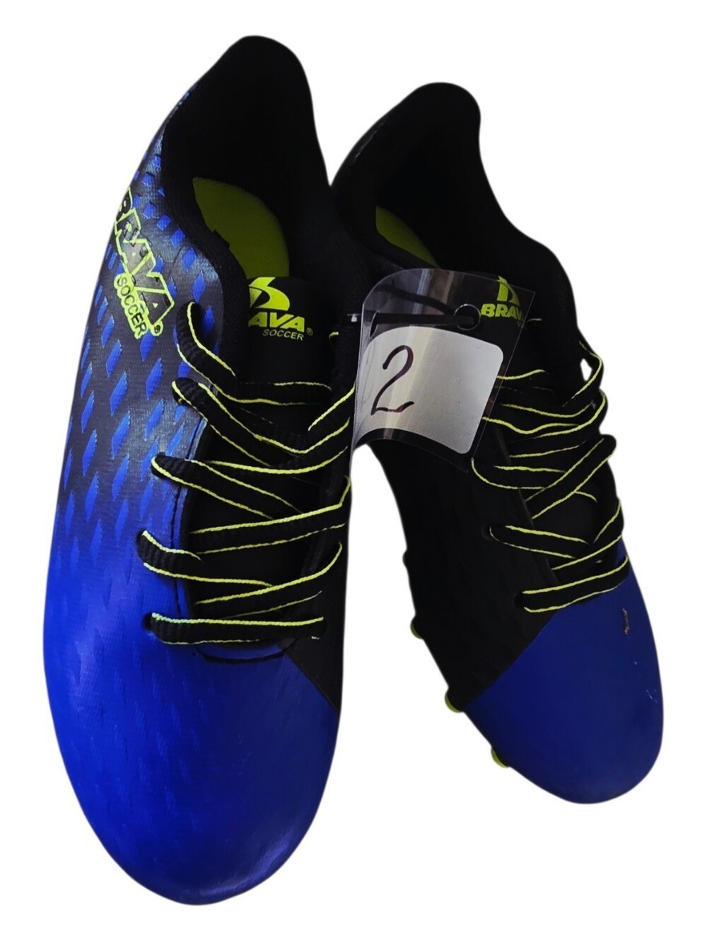 New W/Tag Brava Blue Soccer Cleats - Size 2 Youth